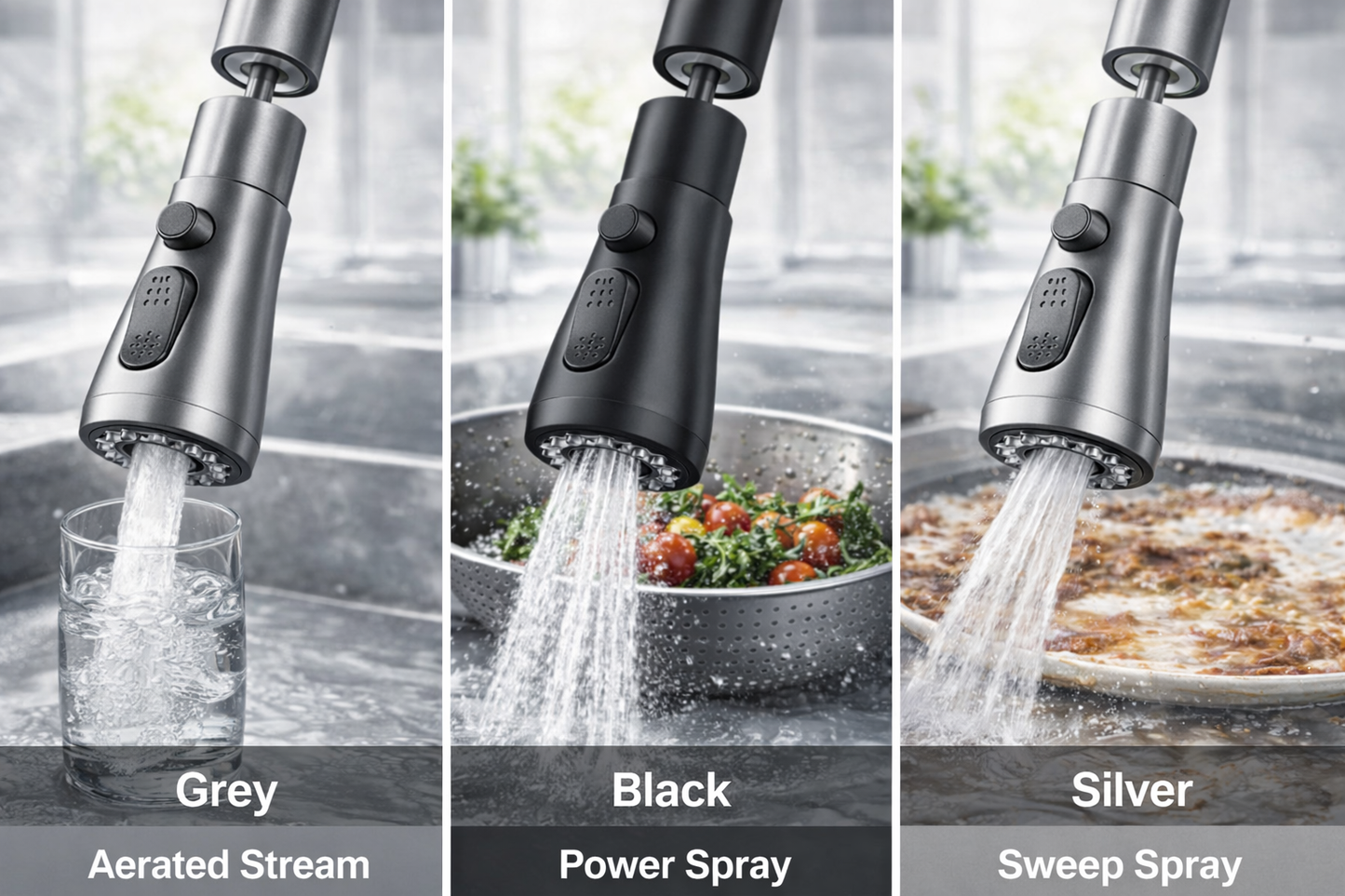 Universal 360° Rotate Kitchen Faucet Extender Aerator Plastic Splash Filter Kitchen Washbasin Faucet Bubbler Nozzle Aerator