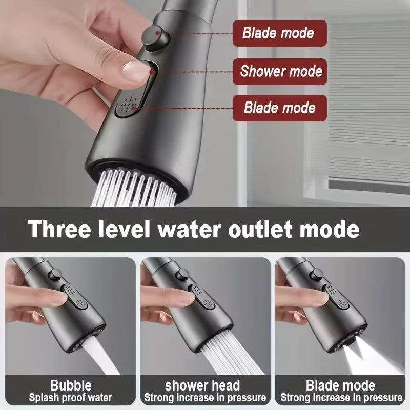 Universal 360° Rotate Kitchen Faucet Extender Aerator Plastic Splash Filter Kitchen Washbasin Faucet Bubbler Nozzle Aerator