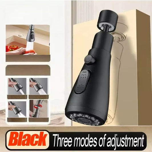 Universal 360° Rotate Kitchen Faucet Extender Aerator Plastic Splash Filter Kitchen Washbasin Faucet Bubbler Nozzle Aerator